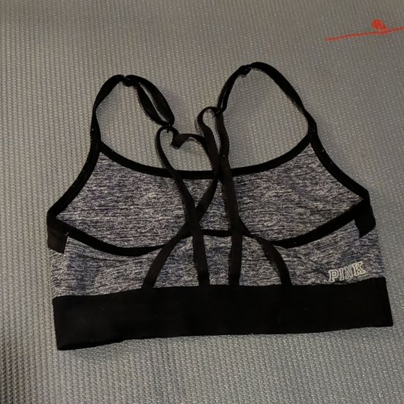 Grey PINK Sports Bra Small - Picture 2 of 2